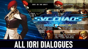 SVC Chaos: SNK VS Capcom - All Iori Yagami Dialogues