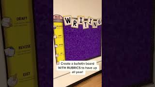 Want A Bulletin Board That Includes Rubrics To Help Your Students With Writing? This Is It