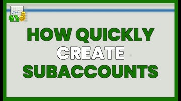 How to quickly create subaccounts in GNUCASH