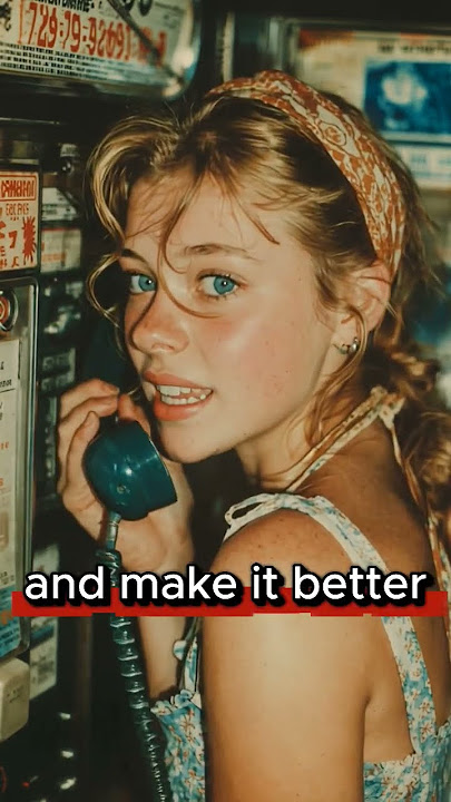 Lip-syncing Hey Jude in a vintage phone booth