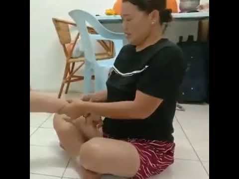 Lady Burping Continously Loud While Massaging.