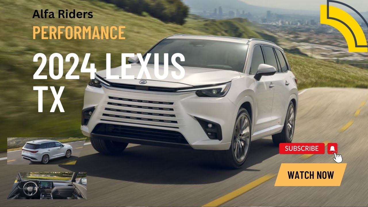 2024 Lexus TX 350 badge are powered by a turbocharged 2.4-liter four ...