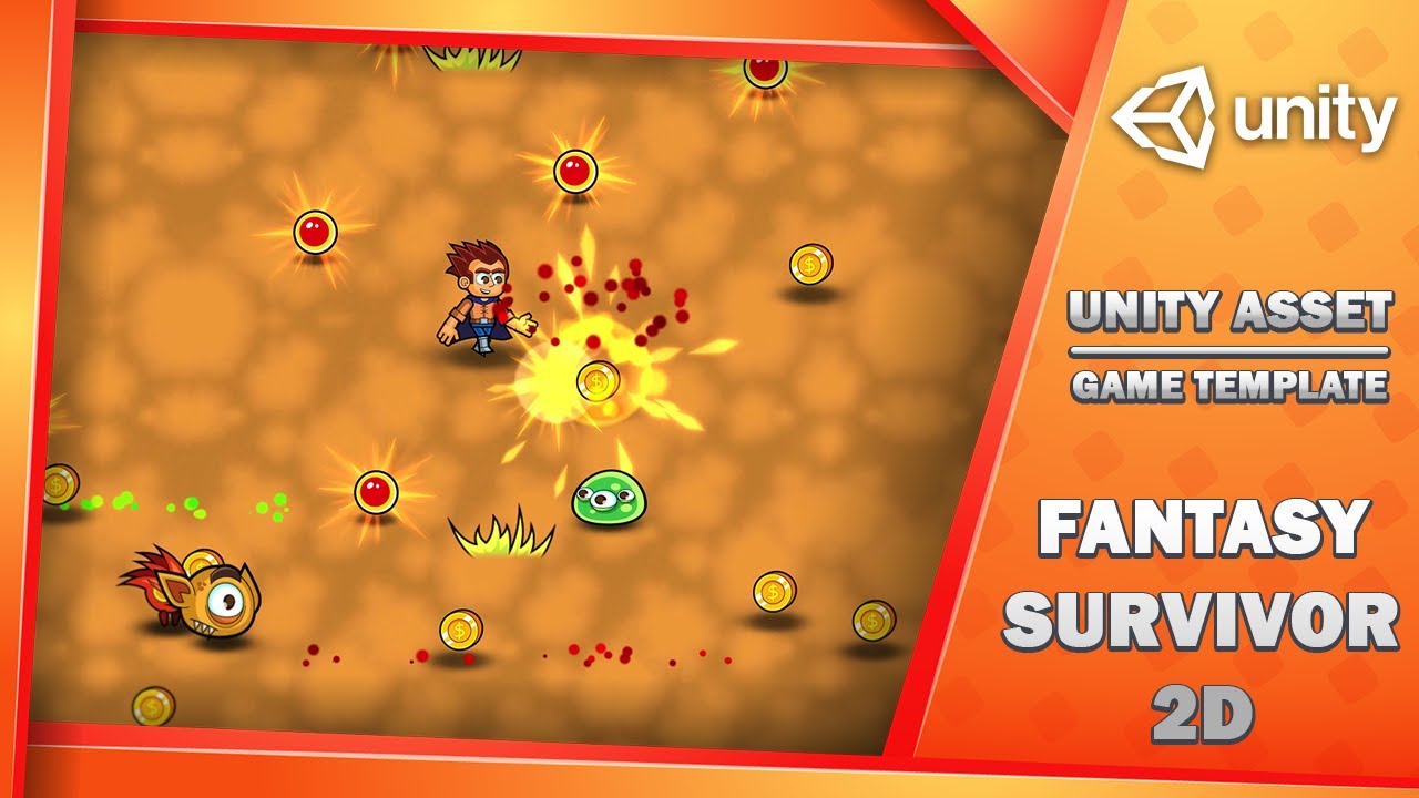 Fantasy Survivor 2D - Game Template, video preview 6