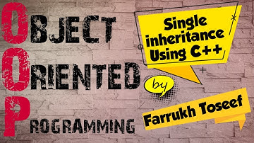 Single inheritance in c++ | single inheritance program in c++ by Farrukh Toseef in Urdu|Hindi