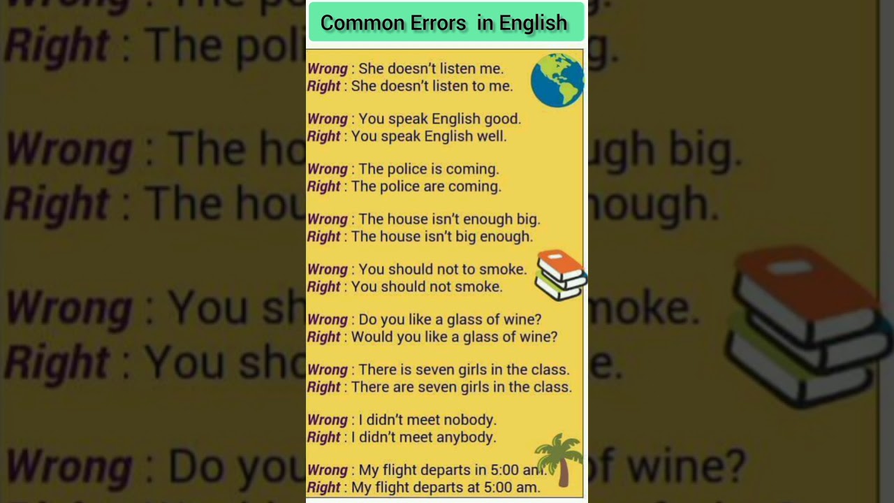 Common errors 