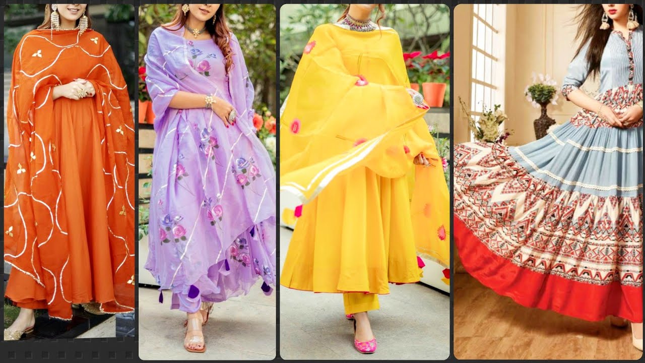 Latest 50 Frock style kurti designs 2020//Frocks Designing Ideas & detailing