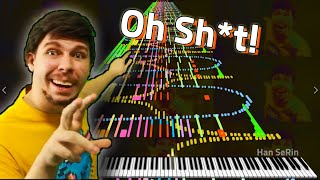 Only MrBeast can play This!! LOL - Crazy MrBeast Phonk Impossible Piano!!! / Black MIDI Resimi