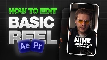 How to Edit a Reel in After Effects + Premiere Pro Workflow Tutorial (Beginner-Friendly)