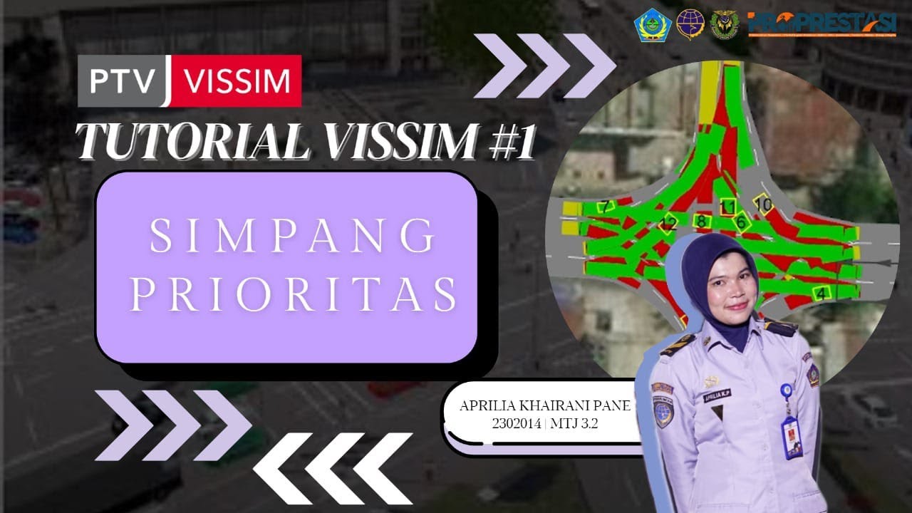 TUTORIAL PTV VISSIM #1 || SIMPANG PRIORITAS - YouTube