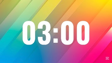 3 Minute Timer with Alarm ~~⏰🌺| Silent Timer 3 Minutes Countdown | 3 Min Timer