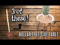 DOLLAR TREE FARMHOUSE DIY'S// PATIO SIDE TABLE//  WOOD PLANTER