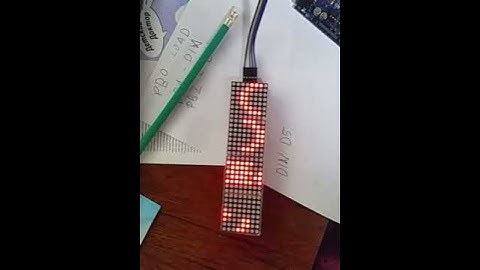 Тест AVR Atmega328 MAX7219 1088AS(сдвиг нетот)