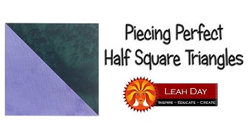 2 at a Time Half Square Triangles Quilt Piecing Tutorial for Beginners