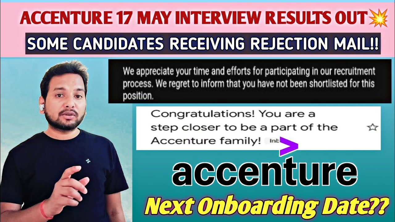 ACCENTURE MAY MONTH CANDIDATES INTERVIEW RESULTS OUT 🔥🔥 | WORKDAY MAIL ...