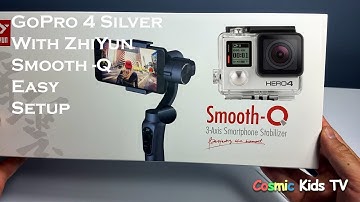 GoPro Hero 4 Silver Adapter Plate for Action Camera with Zhiyun Smooth Q super easy setup