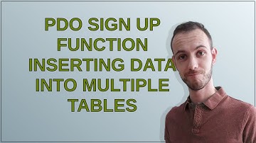 Codereview: PDO sign up function inserting data into multiple tables