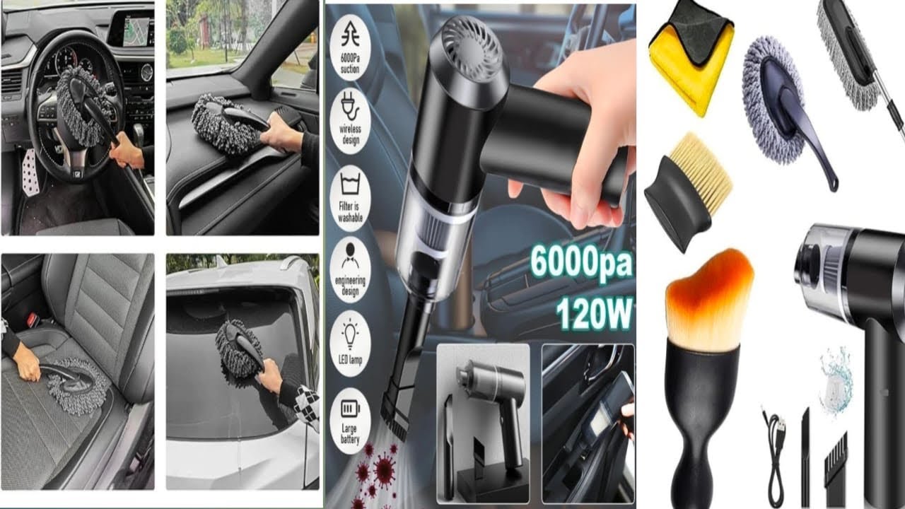 Car cleaner kit, Portable Wireless Car Vacuum Cleaner | Shajade Khan Vlog ￼￼