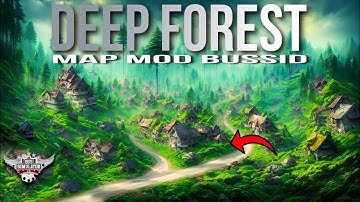 deep forest with village map mod for bus simulator Indonesia #bussid