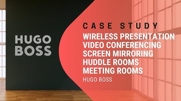 Wireless Presentation, Video Conferencing, Huddle Rooms, Meeting Rooms & Displays - Hugo Boss, Dubai