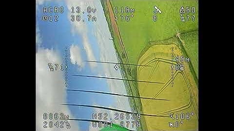 EFXtra FPV Sparrow OSD maiden