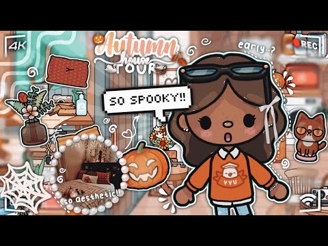 ˚ ༘♡ SPOOKY* autumn house tour!! 🍂🧺🦢୭ ✧ ˚. ᵎᵎ // VOICED! 📢// toca life world roleplay 🎃