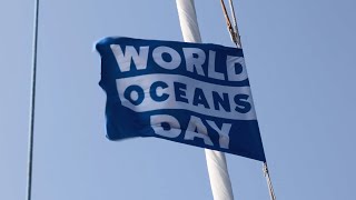 World Oceans Day Flag Raising at the Parade of Boats - UN World Oceans Day 2025