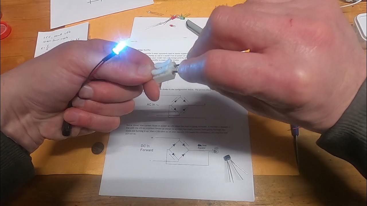 Wiring LEDs in your model trains. - YouTube