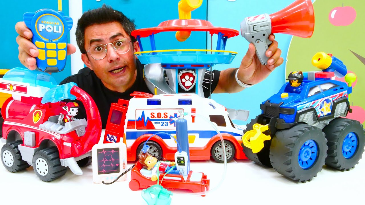 Nail Baba Paw patrol ekibiyle yangını söndürüyor🔥🚒Çocuklar için eğitici video