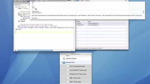 Script Debugger 4.5: Debugging Droplets