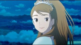 飛行中、どこか寂しげなアーシャ姫に心惹かれるユウ／映画『二ノ国』本編映像