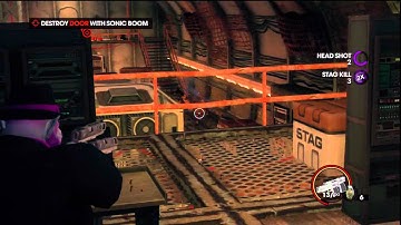 55 Saints Row The Third Zombie Hardcore Walkthrough PS3 HD (Air Steelport)