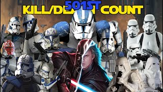 Star Wars The 501st Legion Kill and Death Count