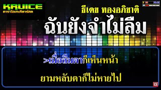 ฉันยังจำไม่ลืม - คาราโอเกะกีตาร์สด - ธีเดช ทองอภิชาติ