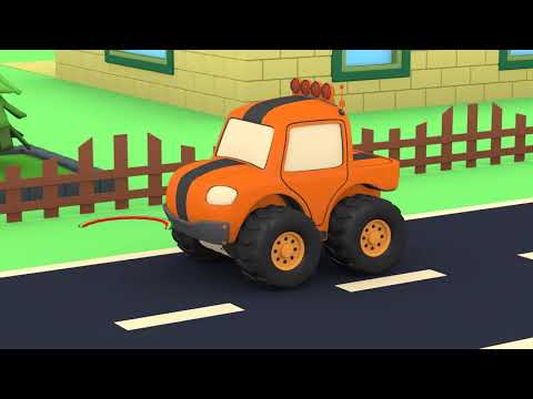Learning with trucks toys - First snow - cartoon for kids