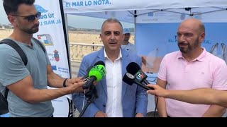 #campaña de recogida de plásticos #playa #salve #laredo ‘Tú decides. El Mar lo nota’.