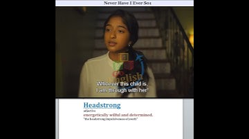 Headstrong- Meaning, Pronunciation, Usage | Learn English with TV Shows - Wednesday