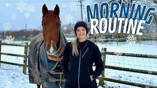 My Horses Winter Morning Routine ❄