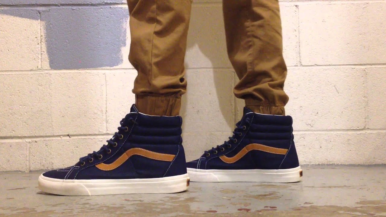 vans canvas sk8-hi reissue