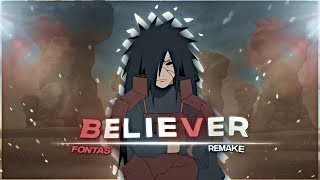 Believer - Madara Uchiha [ Amv / Edit ] | ( Alight Motion ) " Free Preset !! "