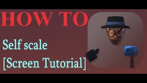 How to self scale Rec Room [Screen Tutorial]