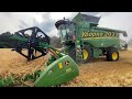 Уборка озимого ячменя 2023г. Урожайность зашкаливает! John Deere T550i