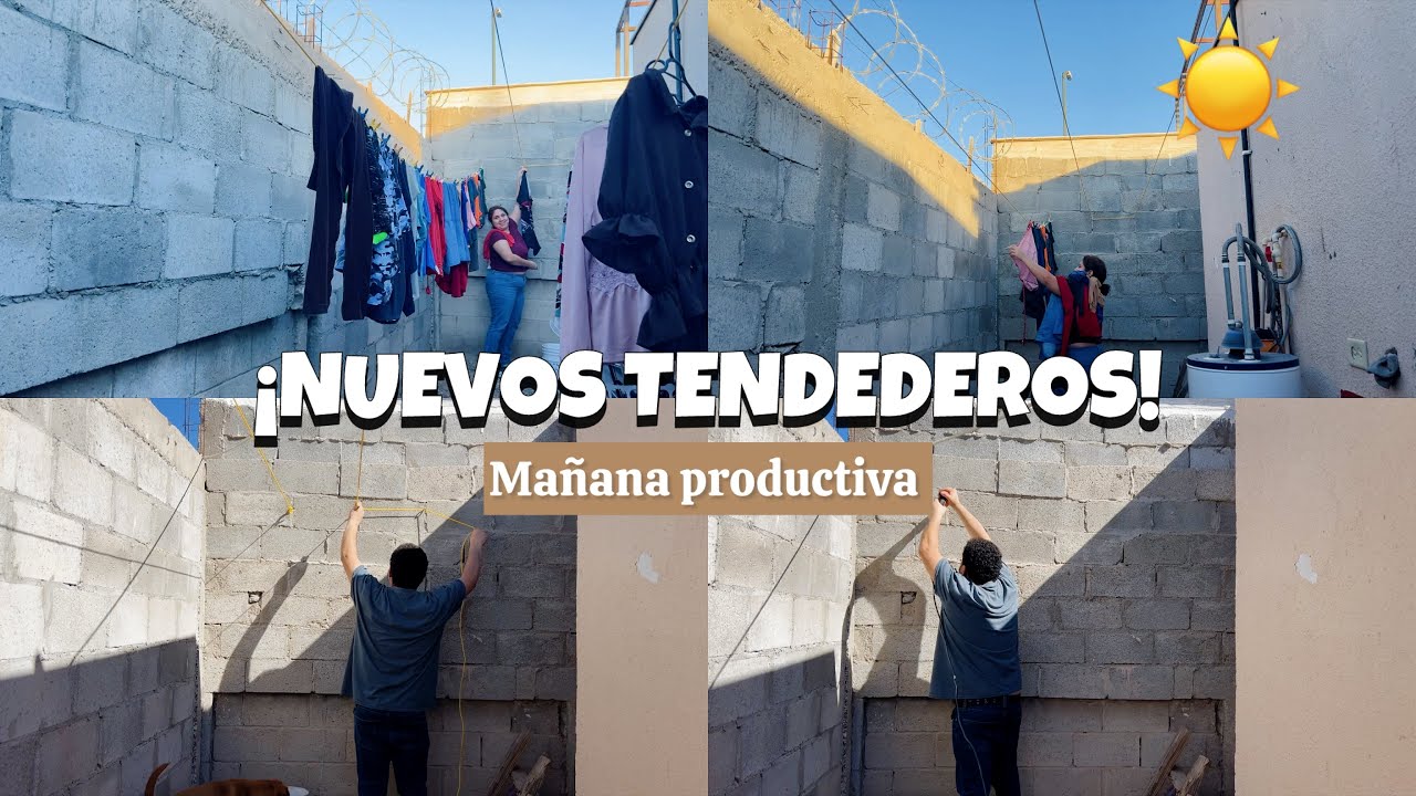 ✅ NO tenía espacio para tender ropa… 😱 | Nuevos tendederos