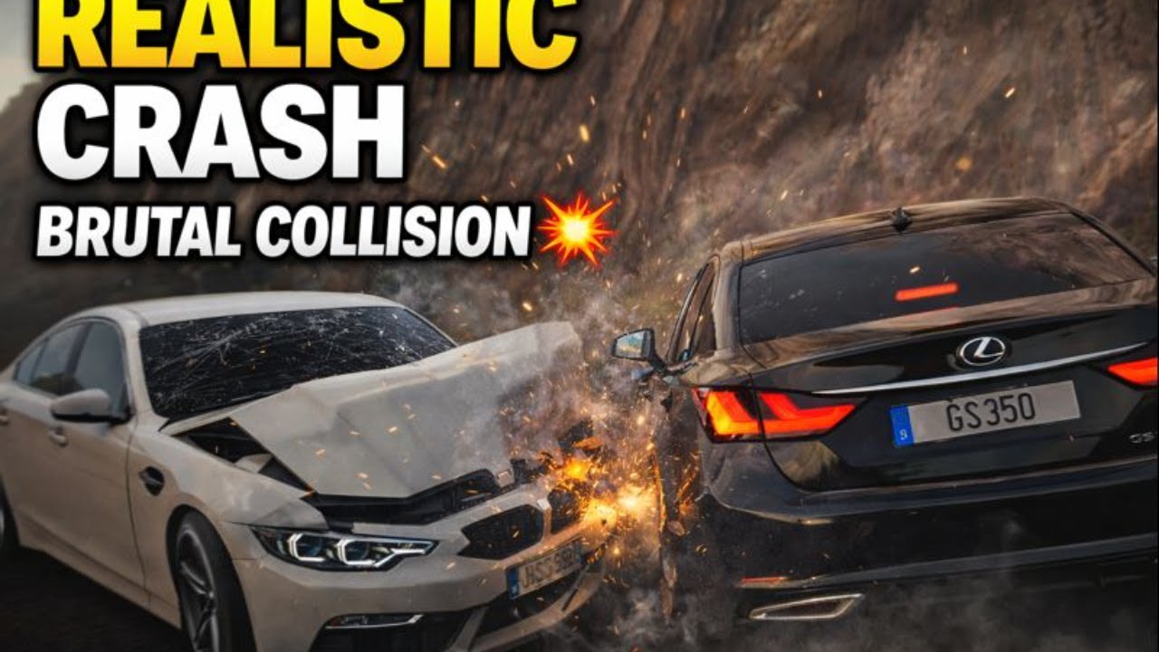 REALISTIC CAR CRASH | High Speed Impact & Damage Simulation - YouTube