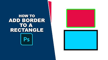 How to add a border to a rectangle in Photoshop