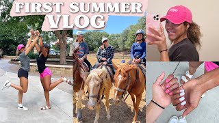 first day(s) of summer vlog! (horseback riding, sweet sixteen, new nails)