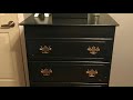 DIY || Dresser Makeover using Country Chic Black Chalk Paint and polyurethane DIY || Dresser Makeover using Country Chic Black Chalk Paint and polyurethane