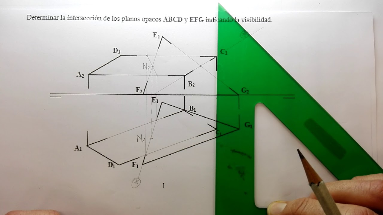 INTERSECCION DE CHAPAS 2.Mediante Aparente Intersección. Método Directo