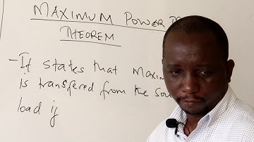 MAXIMUM POWER TRANSFER THEOREM (MR ODIWOUR)