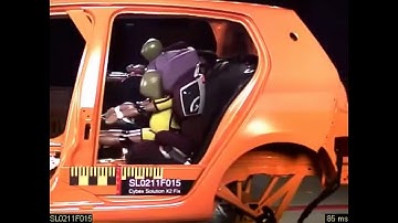 Cybex Solution X2-fix | ADAC 2011 | краш-тест фронтальный