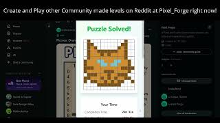 Pixel Forge - Reddit Game